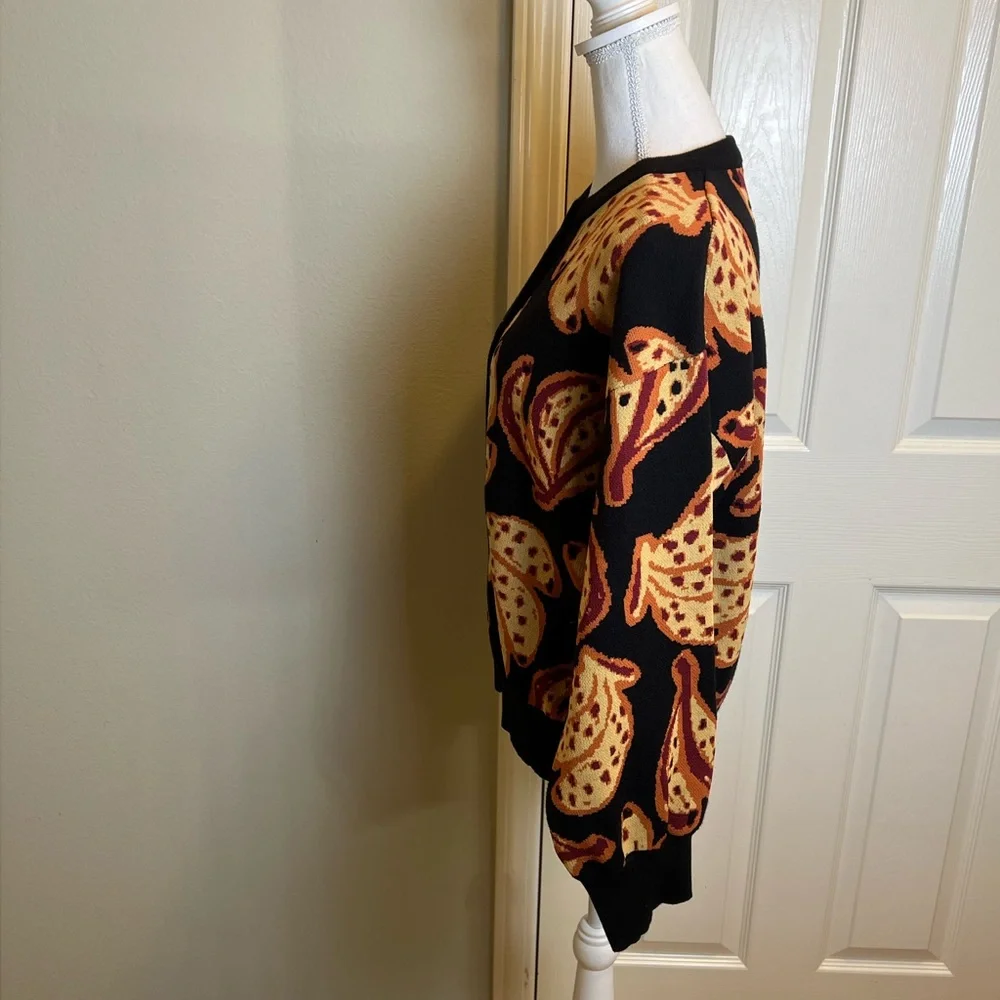 NWOT Banana Fruit Pattern Cardigan Sweater - Picture 9 of 11